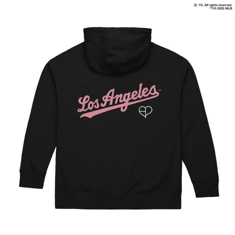 Los Angeles Dodgers x BLACKPINK  Pullover Hoodie Black Limited Edition | Mitchell & Ness