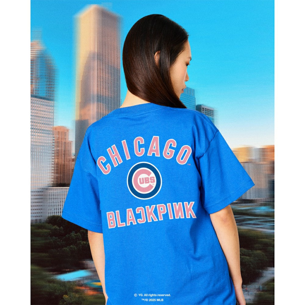 Chicago Cubs x BLACKPINK  T-Shirt Royal Limited Edition | Mitchell & Ness