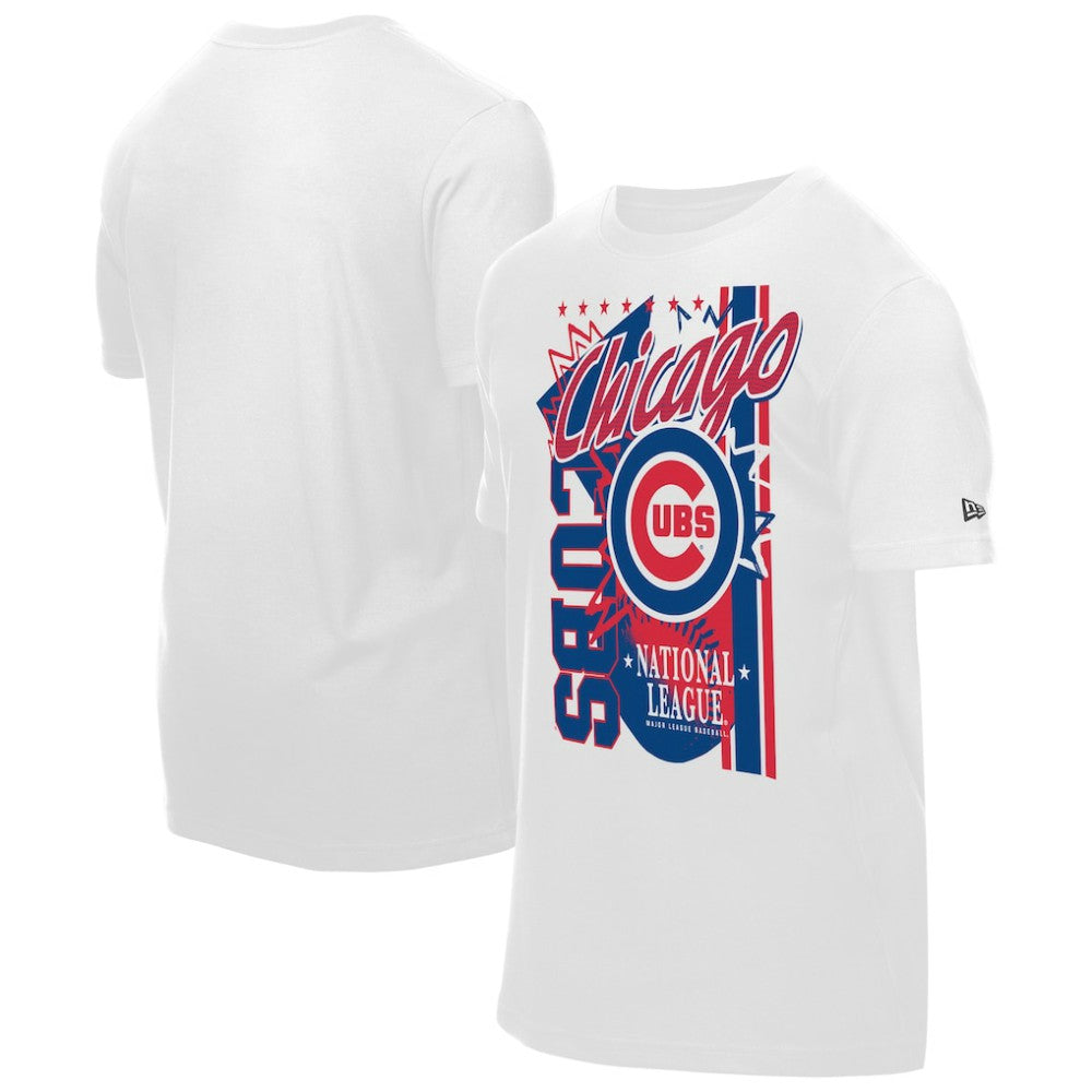 Chicago Cubs Big Graphic Domestic T-Shirt White | New Era