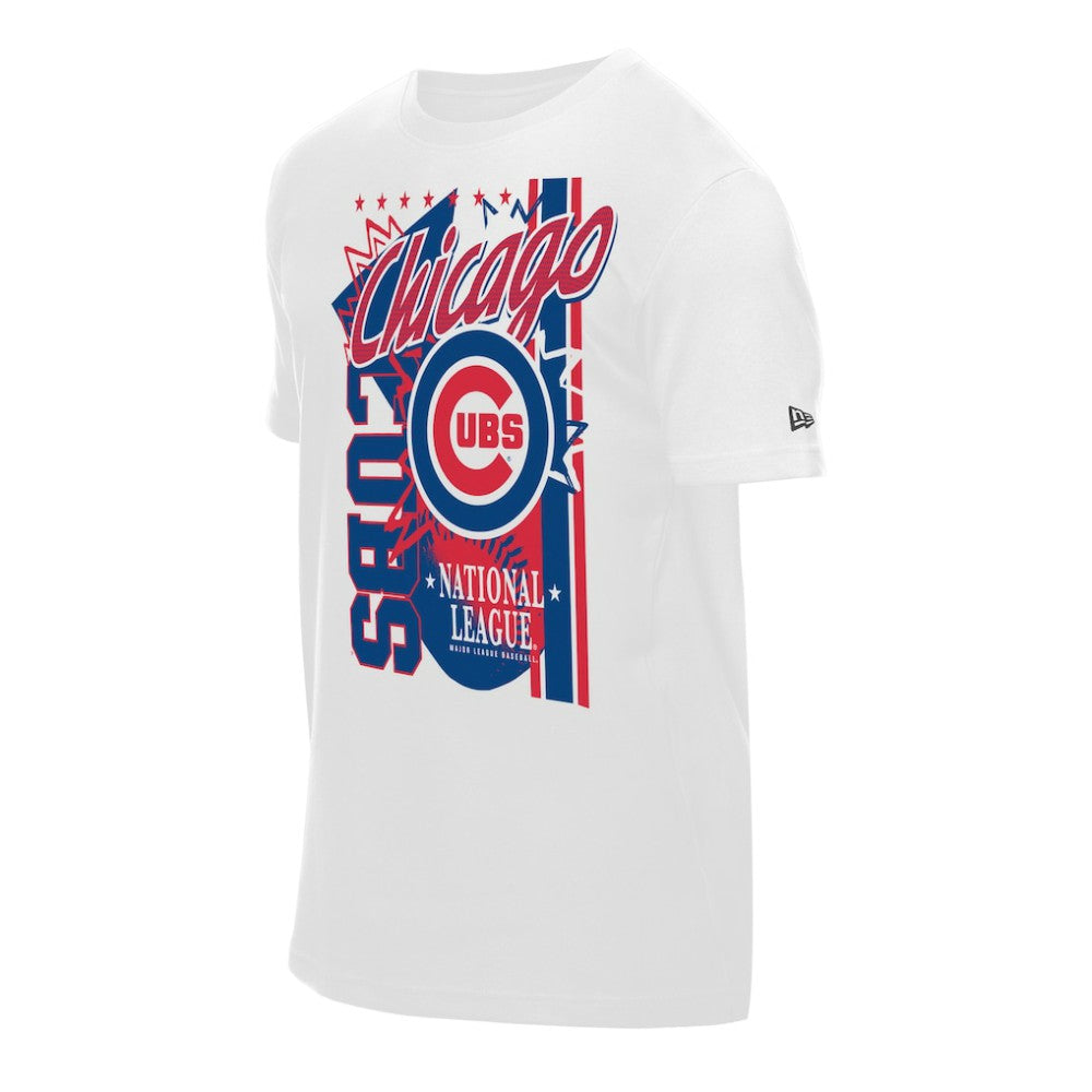 Chicago Cubs Big Graphic Domestic T-Shirt White | New Era
