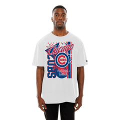 Chicago Cubs Big Graphic Domestic T-Shirt White | New Era