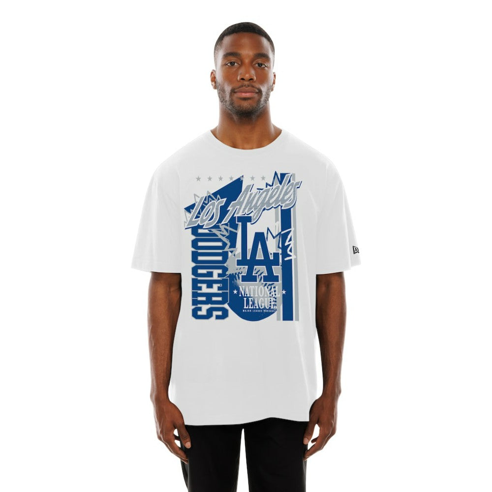 Los Angeles Dodgers Big Graphic Domestic T-Shirt White | New Era