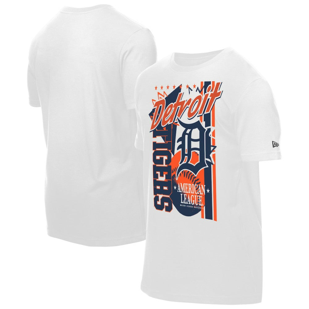 Detroit Tigers Big Graphic Domestic T-Shirt White | New Era
