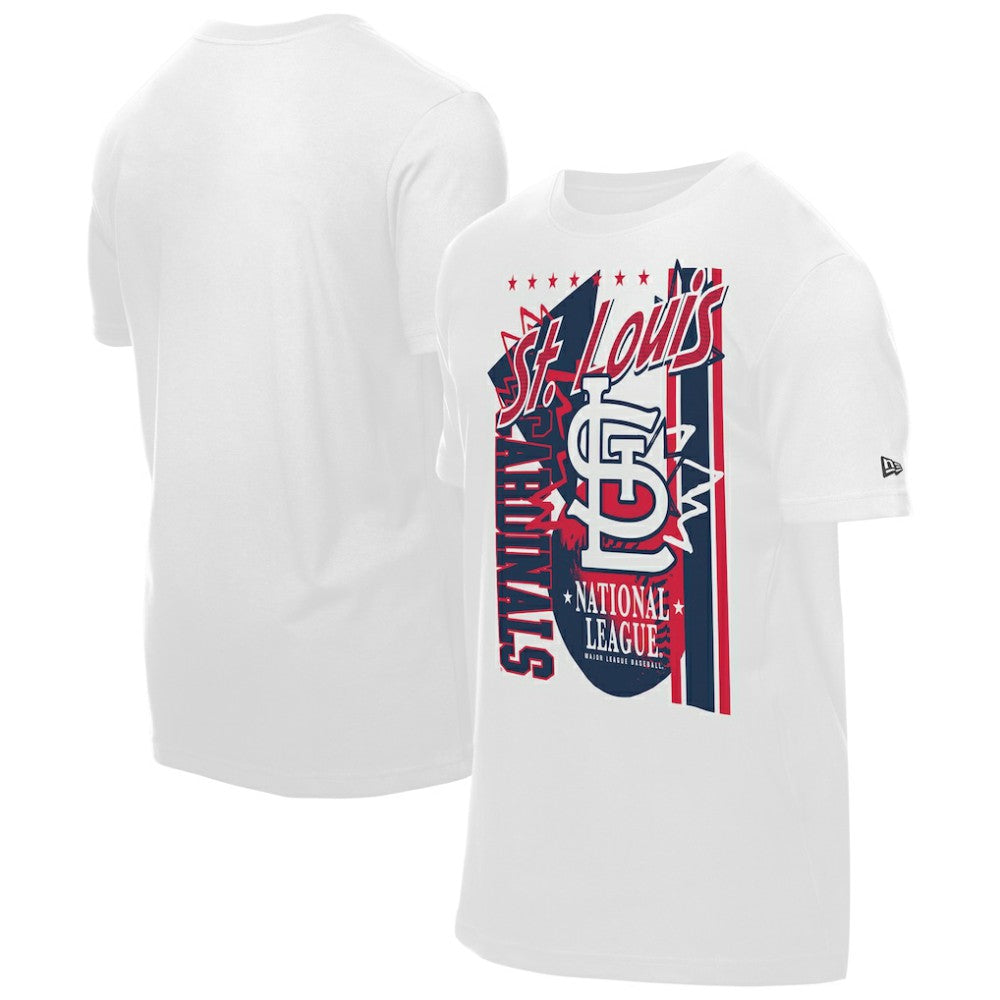 St. Louis Cardinals Big Graphic Domestic T-Shirt White | New Era