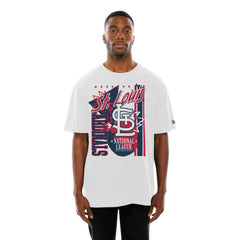 St. Louis Cardinals Big Graphic Domestic T-Shirt White | New Era