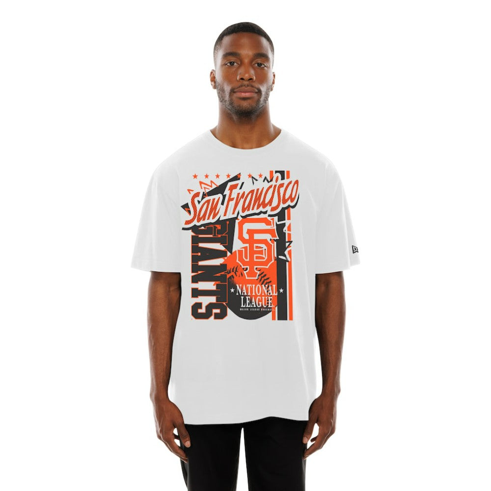 San Francisco Giants Big Graphic Domestic T-Shirt White | New Era