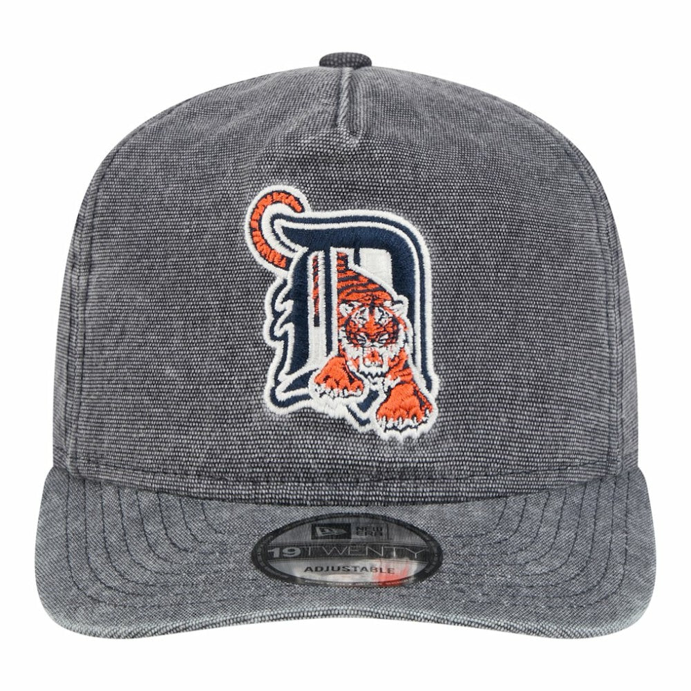 Detroit Tigers Throwback Denim Classic 19TWENTY Adjustable Hat Heather Gray | New Era