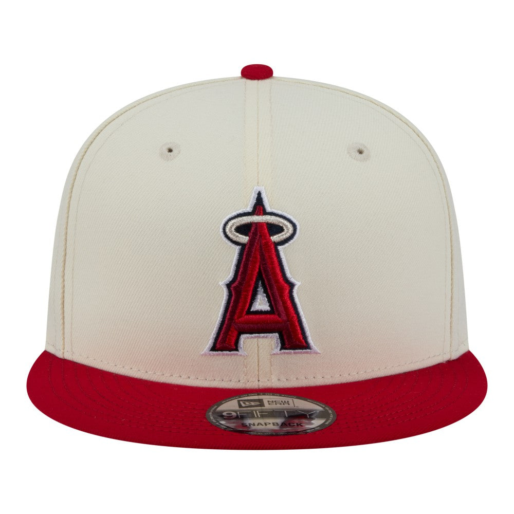 Los Angeles Angels Localized 9FIFTY Snapback Hat Cream/Red | New Era