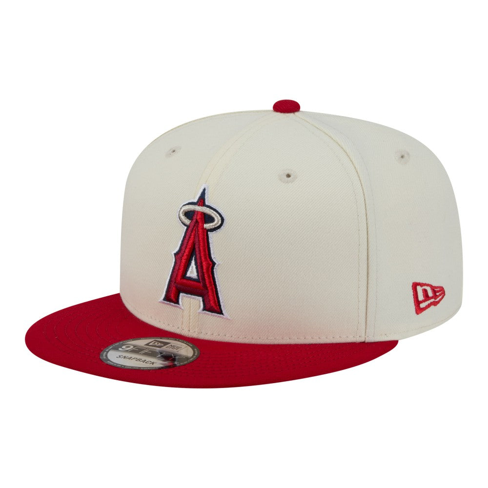 Los Angeles Angels Localized 9FIFTY Snapback Hat Cream/Red | New Era