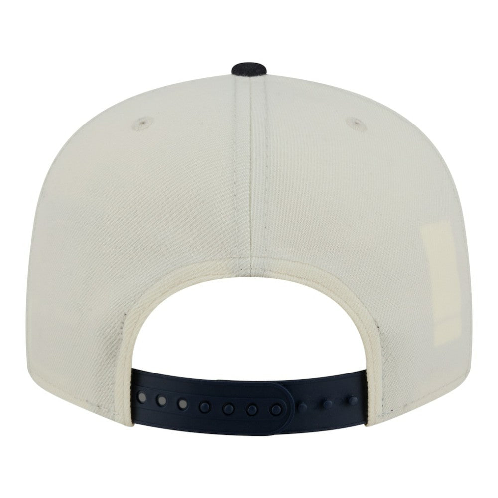 Atlanta Braves Localized 9FIFTY Snapback Hat Cream/Navy | New Era