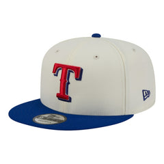 Texas Rangers Localized 9FIFTY Snapback Hat Cream/Royal | New Era