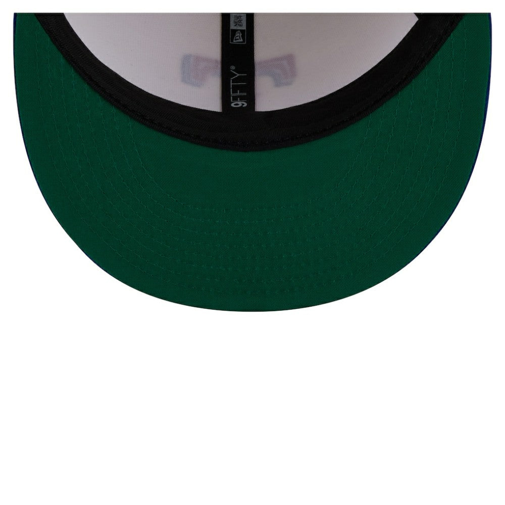 Texas Rangers Localized 9FIFTY Snapback Hat Cream/Royal | New Era