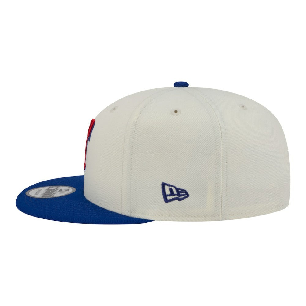 Texas Rangers Localized 9FIFTY Snapback Hat Cream/Royal | New Era