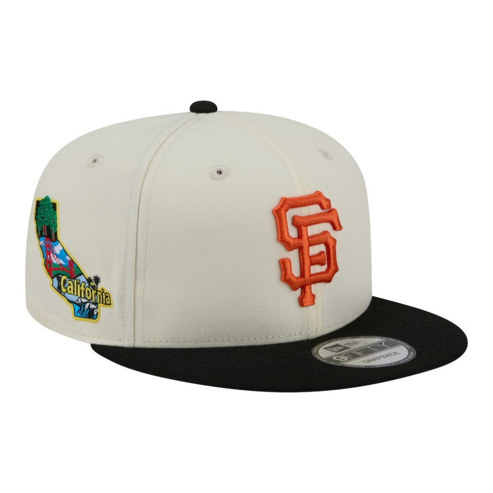 San Francisco Giants Localized 9FIFTY Snapback Hat Cream/Black | New Era