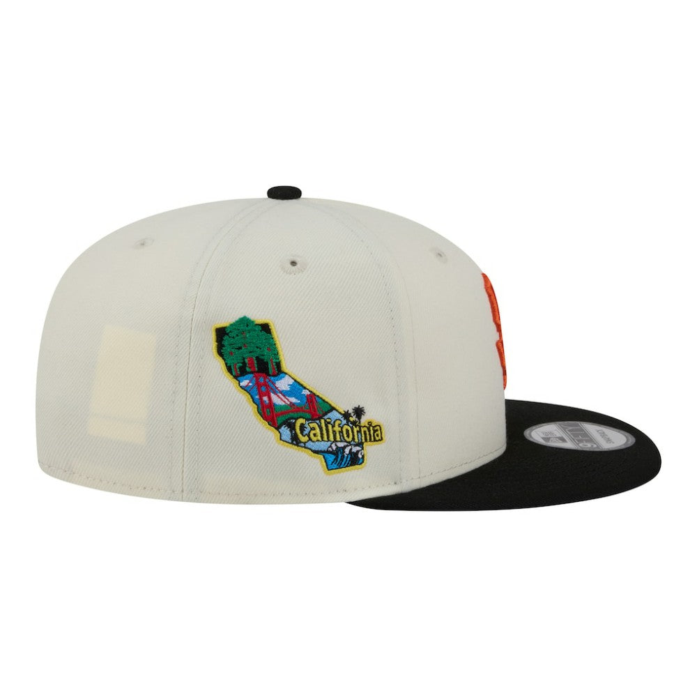 San Francisco Giants Localized 9FIFTY Snapback Hat Cream/Black | New Era