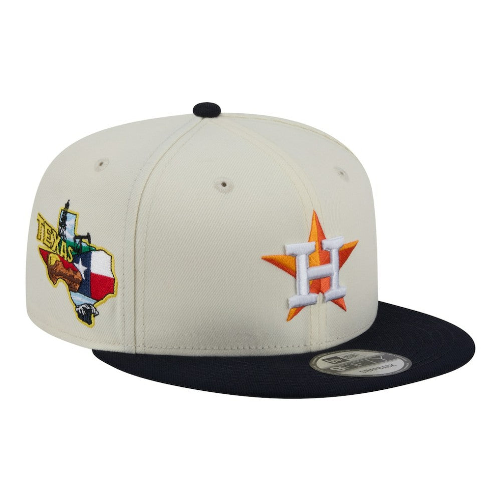 Houston Astros Localized 9FIFTY Snapback Hat Cream/Navy | New Era