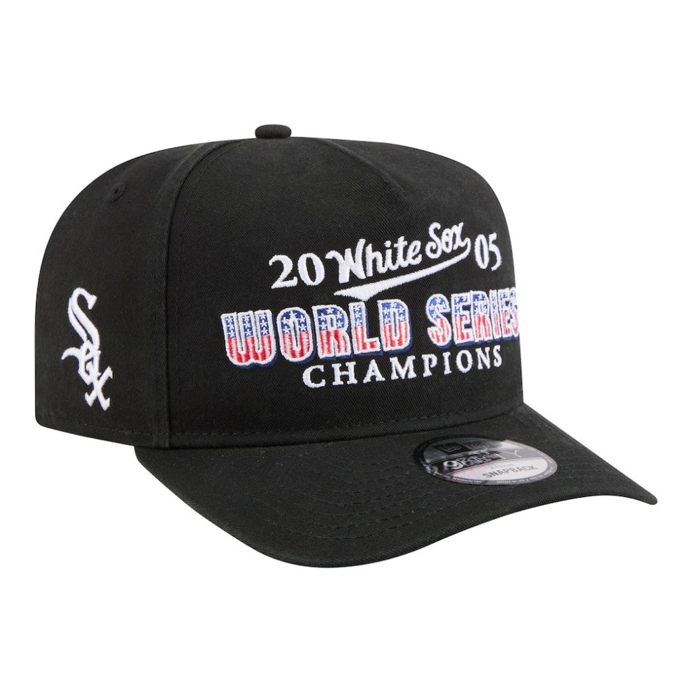 Chicago White Sox 2005 World Series Champions Historic 9FIFTY A-Frame Snapback Hat Black | New Era