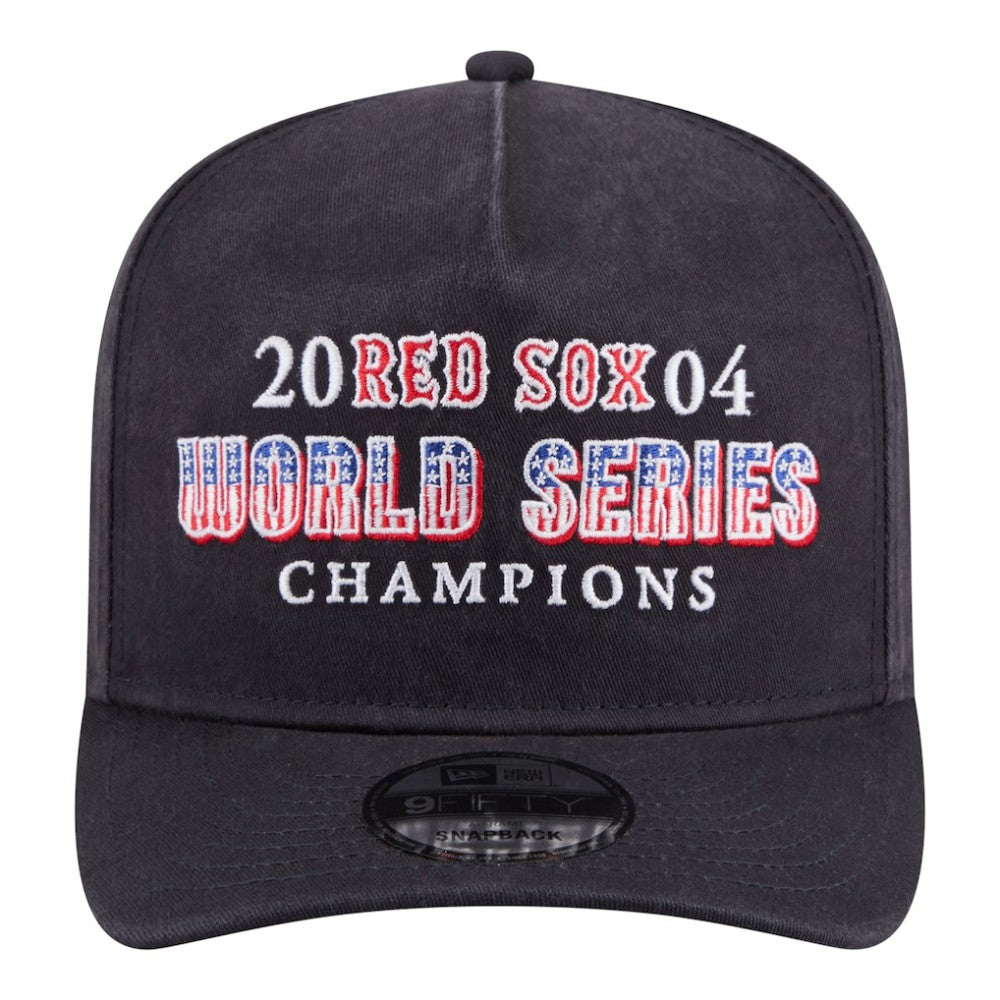 Boston Red Sox 2004 World Series Champions Historic 9FIFTY A-Frame Snapback Hat Navy | New Era