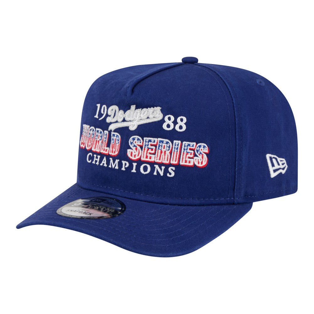 Los Angeles Dodgers 1988 World Series Champions Throwback 9FIFTY A-Frame Snapback Hat Royal | New Era