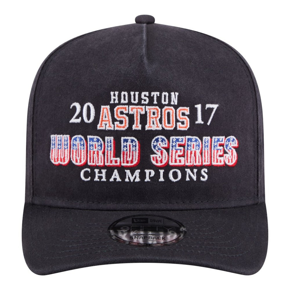 Houston Astros 2017 World Series Champions Historic 9FIFTY A-Frame Snapback Hat Navy | New Era