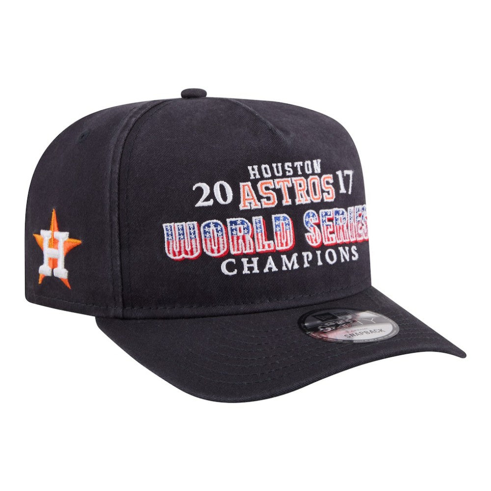 Houston Astros 2017 World Series Champions Historic 9FIFTY A-Frame Snapback Hat Navy | New Era