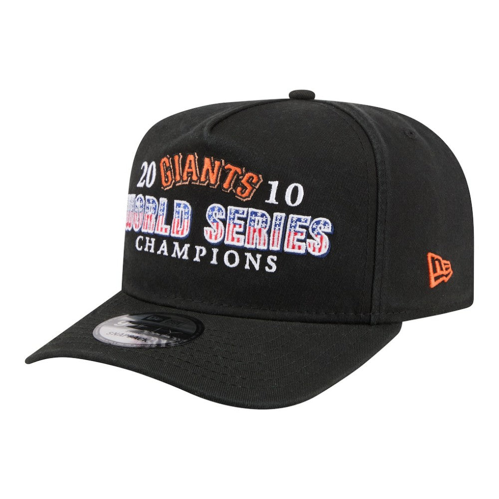 San Francisco Giants 2010 World Series Champions Historic 9FIFTY A-Frame Snapback Hat Black | New Era