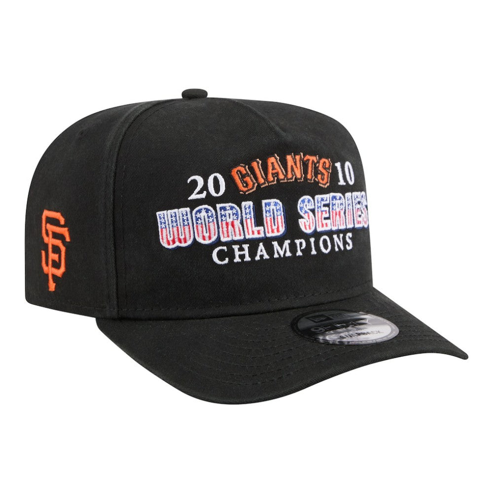 San Francisco Giants 2010 World Series Champions Historic 9FIFTY A-Frame Snapback Hat Black | New Era