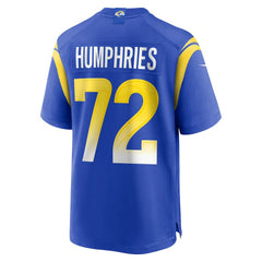 D.J. Humphries Los Angeles Rams Team Game Jersey - Royal