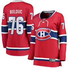 Zack Bolduc Montreal Canadiens Fanatics Women's Home Breakaway Jersey Red