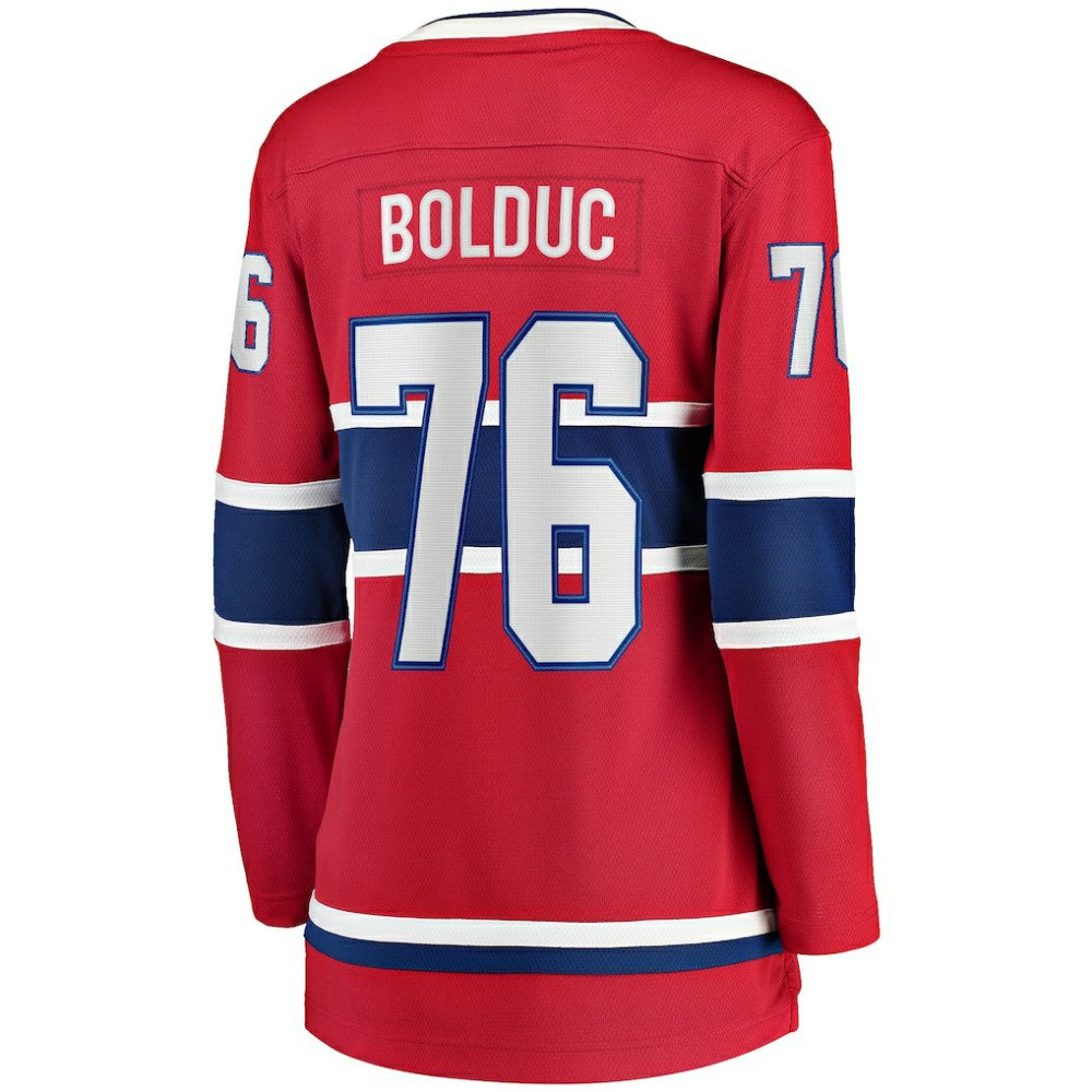 Zack Bolduc Montreal Canadiens Fanatics Women's Home Breakaway Jersey Red