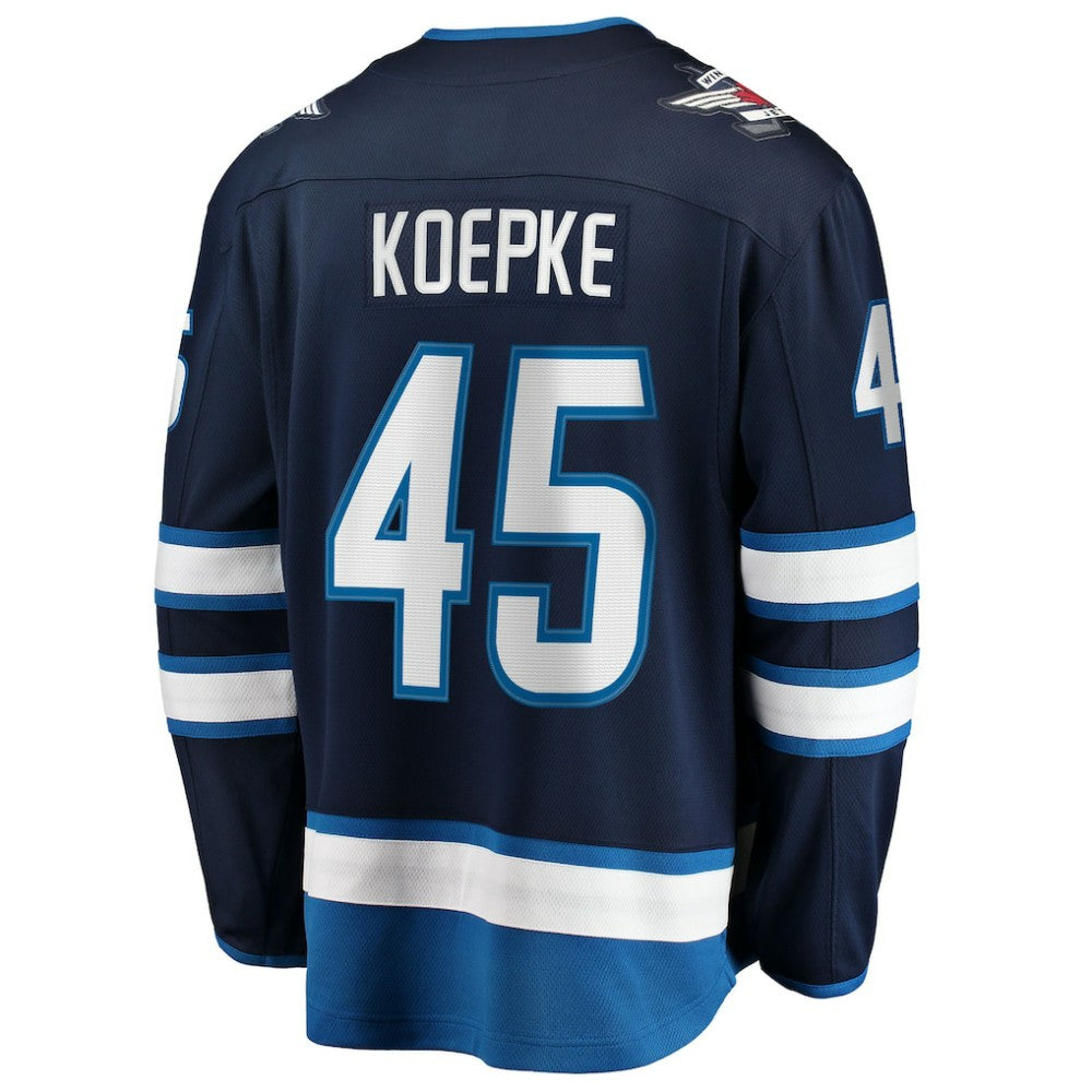 Cole Koepke Winnipeg Jets Fanatics Home Breakaway Jersey Navy