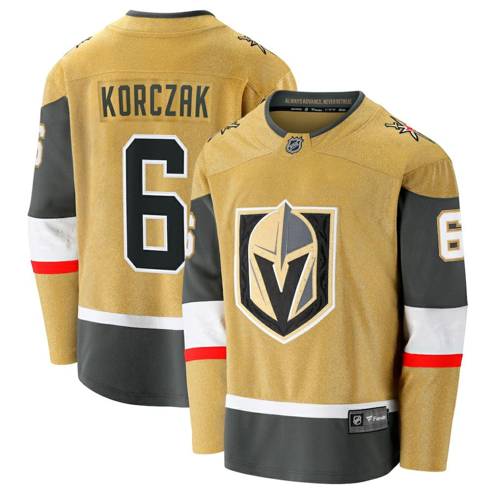 Kaedan Korczak Vegas Golden Knights Fanatics Home Breakaway Jersey Gold