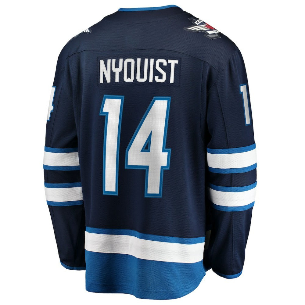Gustav Nyquist Winnipeg Jets Fanatics Home Breakaway Jersey Navy