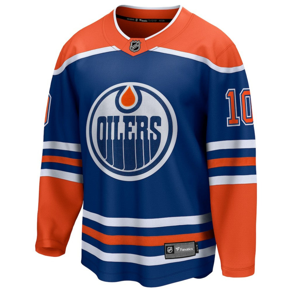 Trent Frederic Edmonton Oilers Fanatics Home Breakaway Jersey Royal