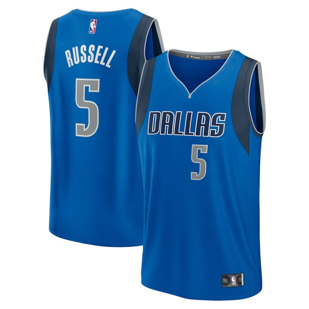 D'Angelo Russell Dallas Mavericks Fast Break Replica Player Jersey sale - Icon Editi- Blue