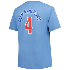 Pete Crow-Armstrong Chicago Cubs Big & Tall Name & Number T-Shirt Light Blue