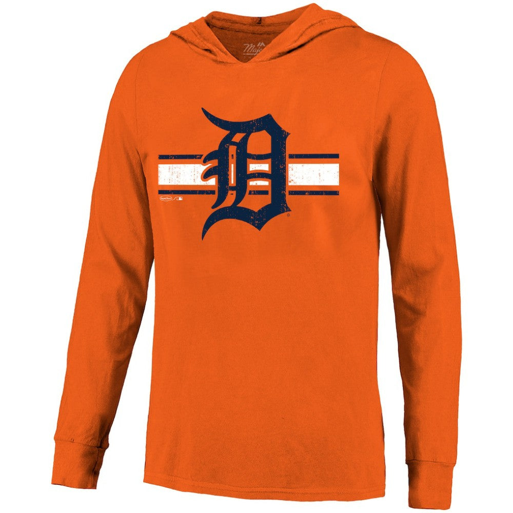 Tarik Skubal Detroit Tigers Majestic Threads Lightweight Name & Number Hoodie Orange