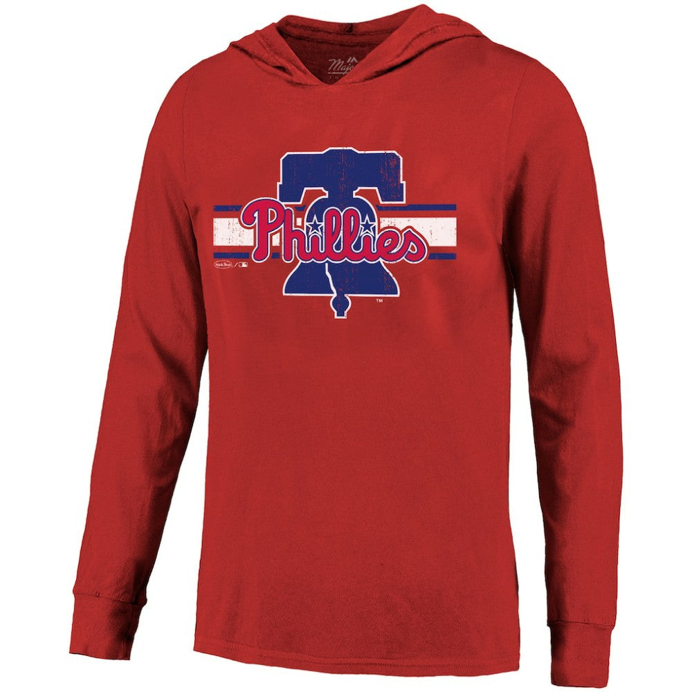 Bryce Harper Philadelphia Phillies Majestic Threads Lightweight Name & Number Hoodie Red