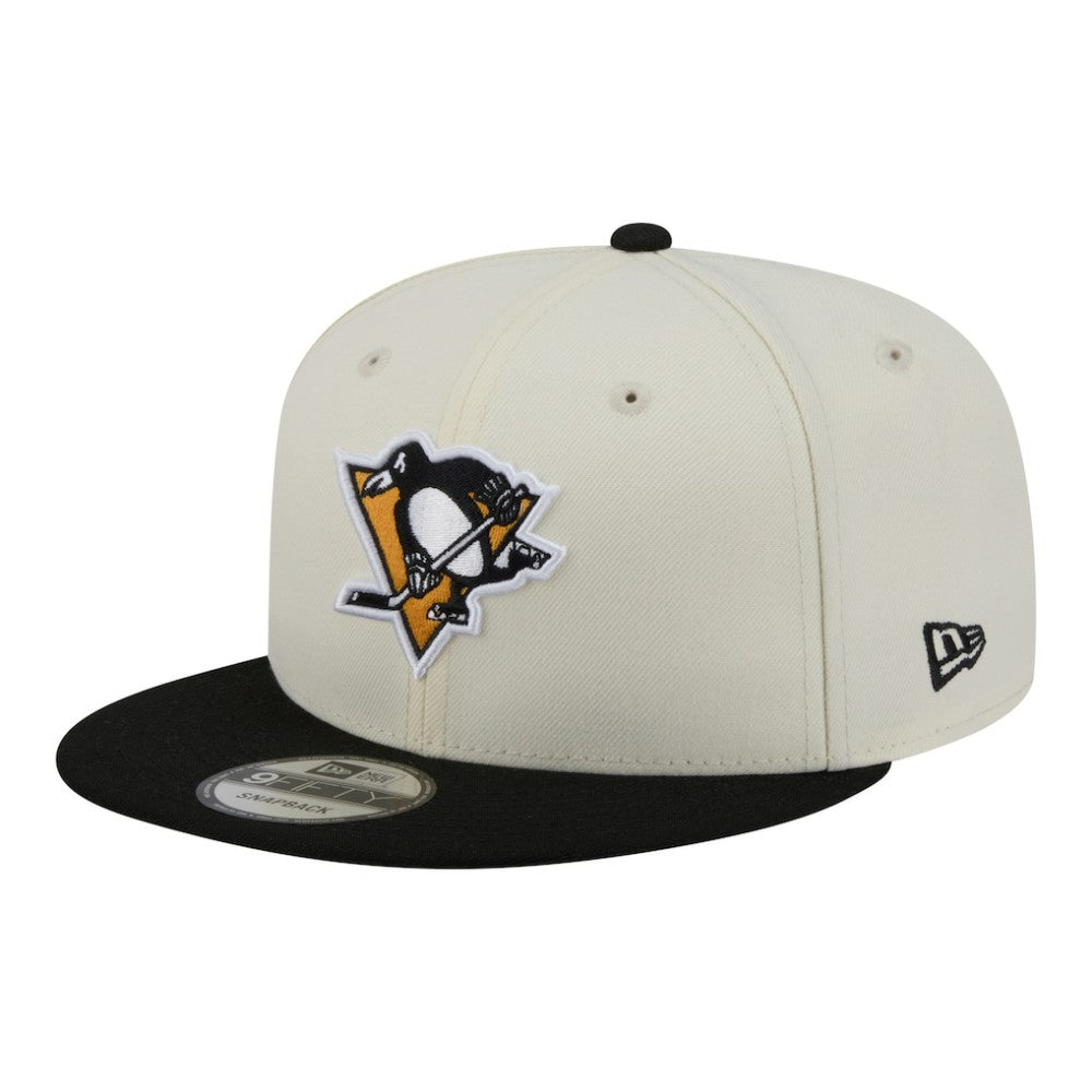 Pittsburgh Penguins New Era Injection Localized Two-Tone 9FIFTY Snapback Hat White/Black