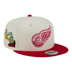 Detroit Red Wings New Era Injection Localized Two-Tone 9FIFTY Snapback Hat White/Red