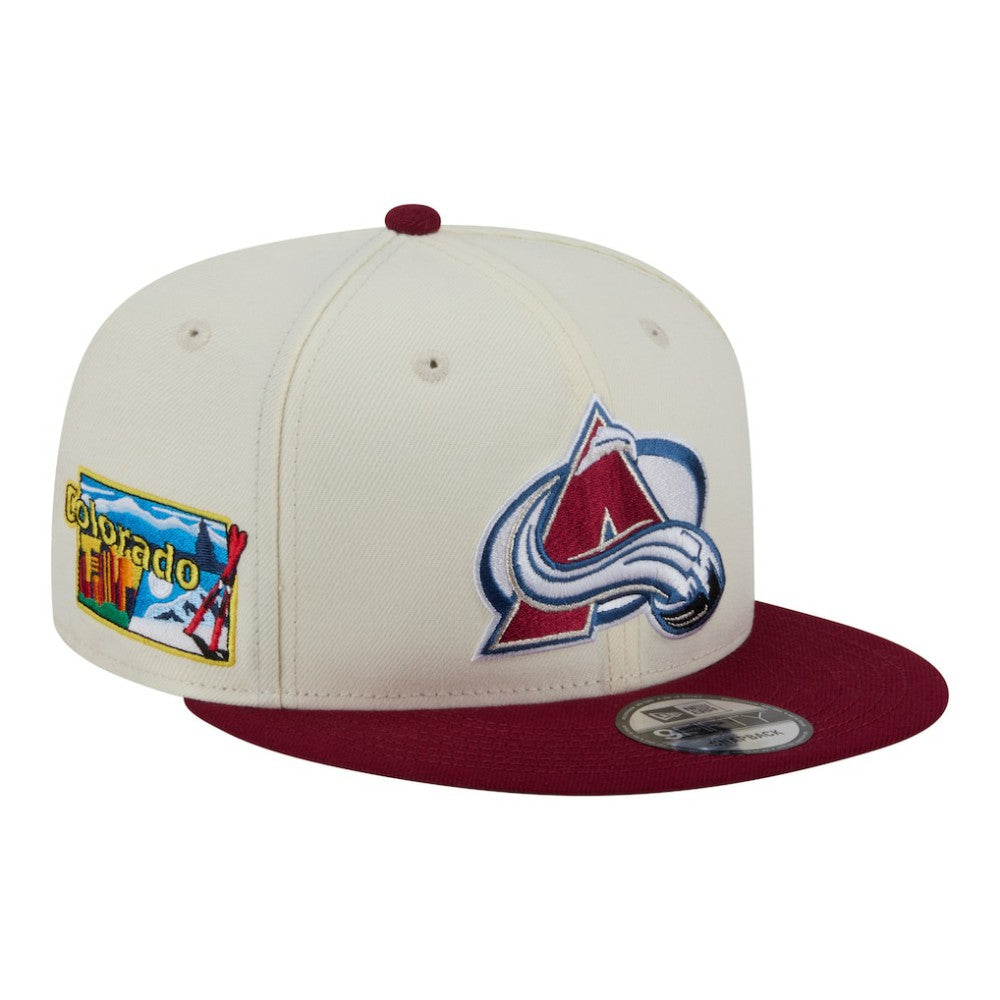 Colorado Avalanche New Era Injection Localized Two-Tone 9FIFTY Snapback Hat White/Burgundy