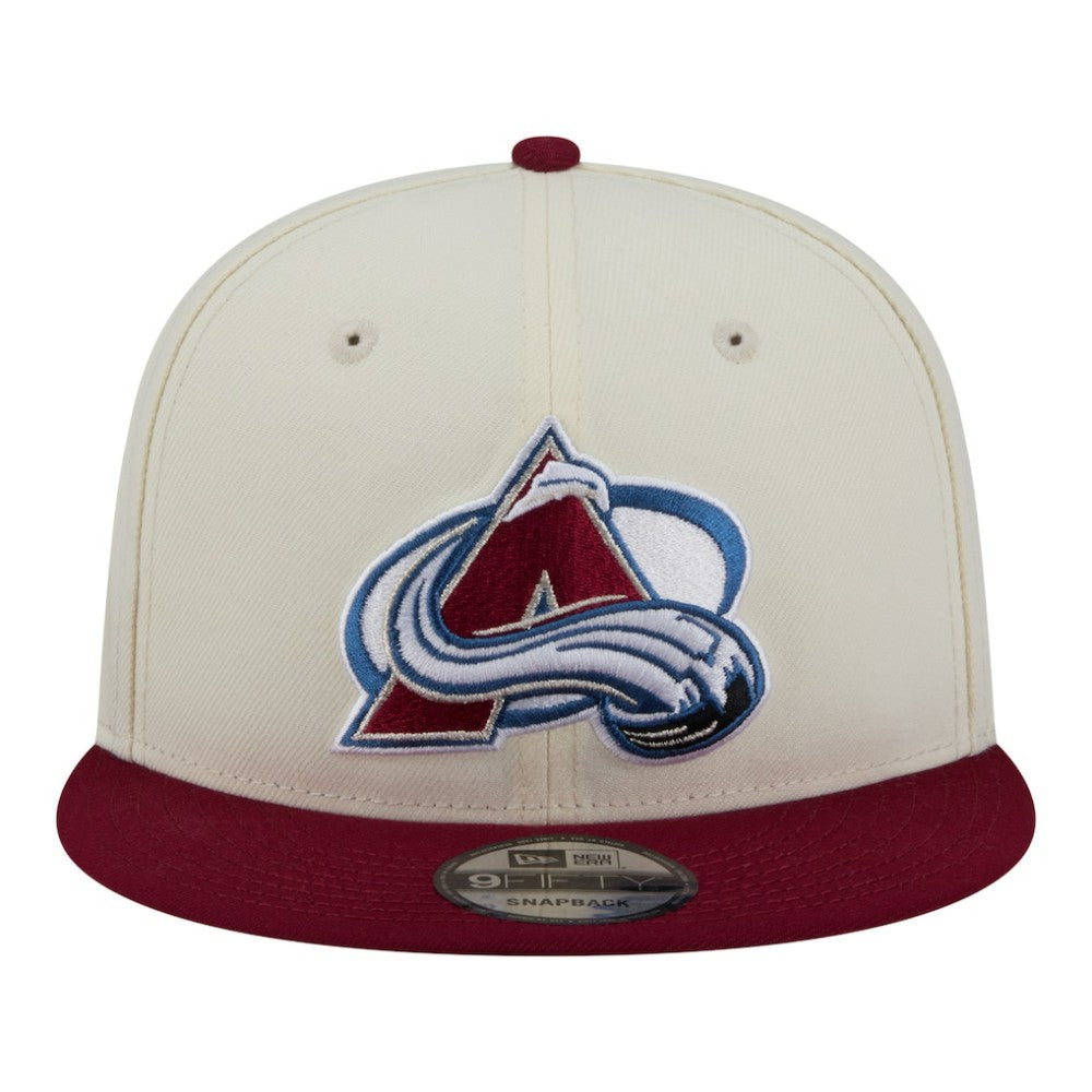 Colorado Avalanche New Era Injection Localized Two-Tone 9FIFTY Snapback Hat White/Burgundy