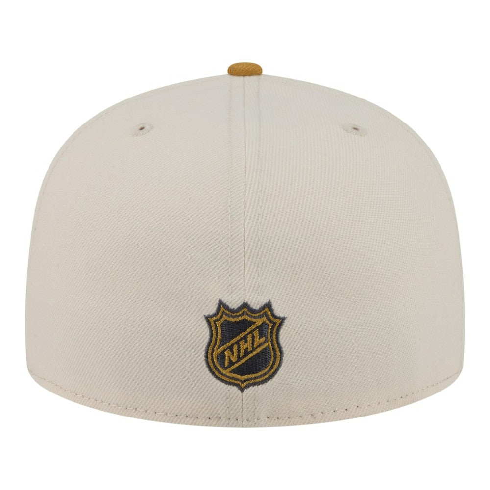 Edmonton Oilers New Era Colorpack Two-Tone 59FIFTY Fitted Hat Cream/Tan