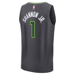Terrence Shannon Jr. Minnesota Timberwolves Fast Break Replica Jersey - Statement Edition - Anthracite