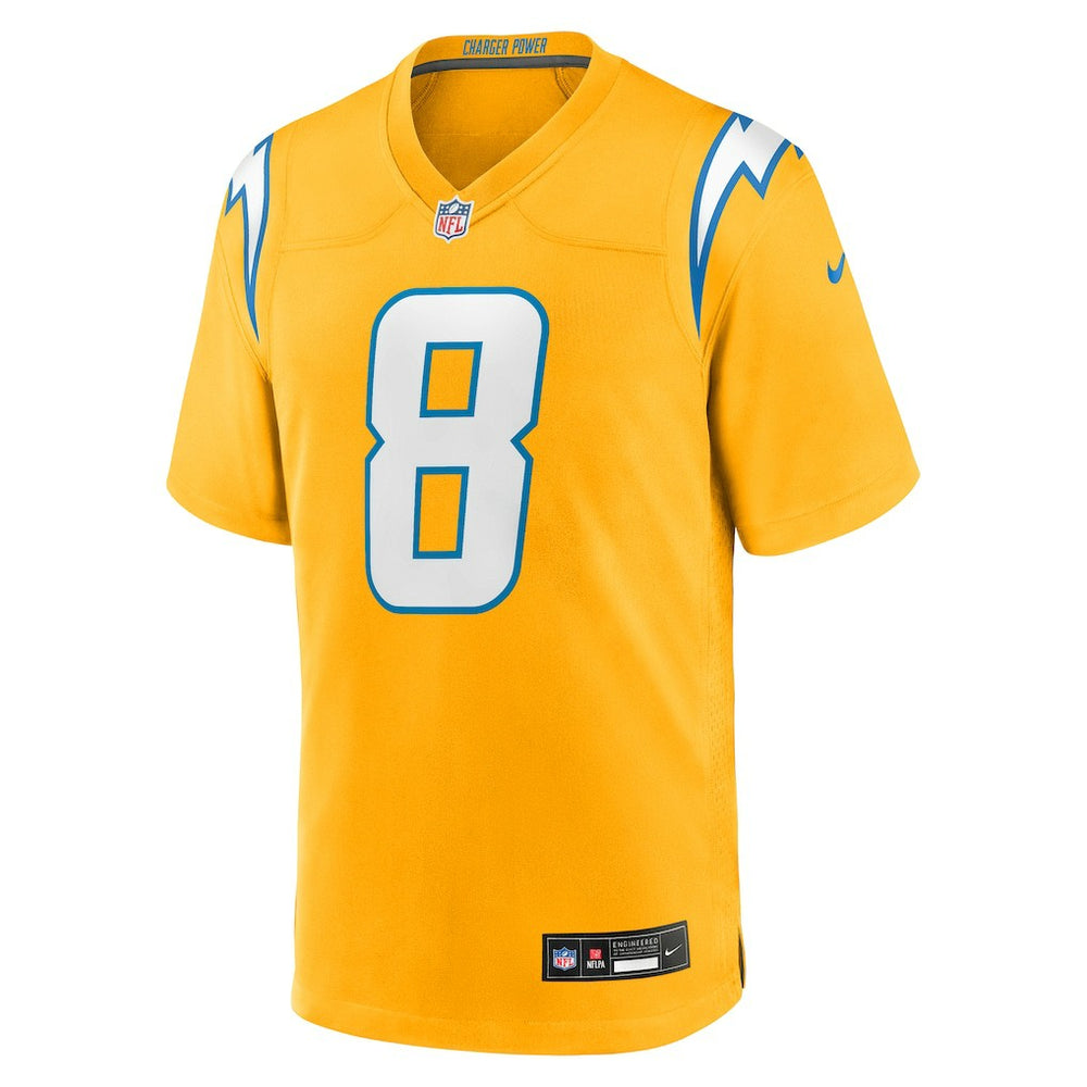 Omarion Hampton Los Angeles Chargers Alternate Charger Power Game Player Jersey - Gold