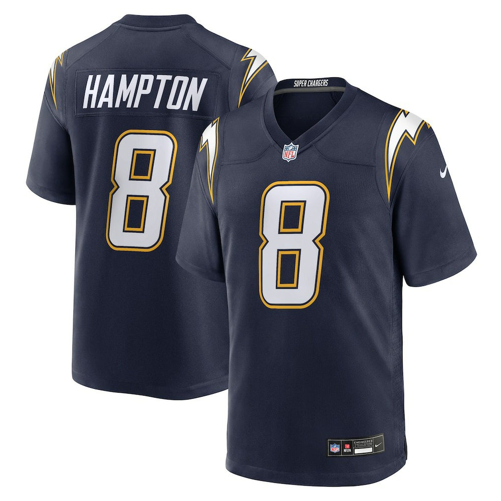 Omarion Hampton Los Angeles Chargers Alternate Super Chargers Game Player Jersey - Navy