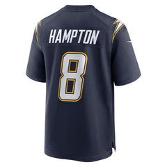 Omarion Hampton Los Angeles Chargers Alternate Super Chargers Game Player Jersey - Navy