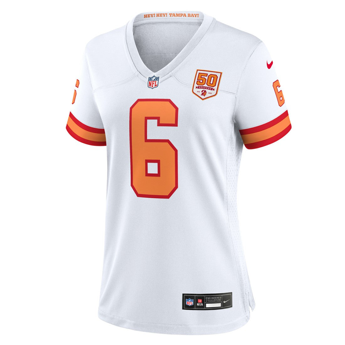 Baker Mayfield '76 Tampa Bay Buccaneers Women's 50th Season Game Jersey - White