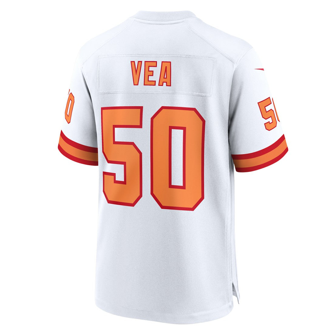 Vita Vea '76 Tampa Bay Buccaneers 50th Season Game Jersey - White