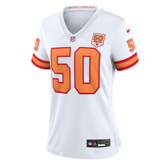 Vita Vea '76 Tampa Bay Buccaneers Women's 50th Season Game Jersey - White